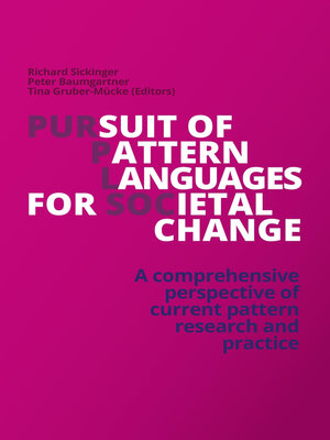 cover image of Pursuit of Pattern Languages for Societal Change--PURPLSOC